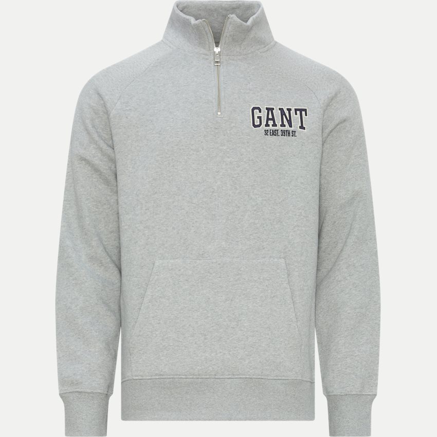 Gant Sweatshirts ARCH HALF-ZIP 2006072 GREY MELANGE
